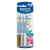 Rotulador Giotto Decor Metal Oro Plata Y Blanco Blister 3Ud | Giotto | Pack 1 Unidades